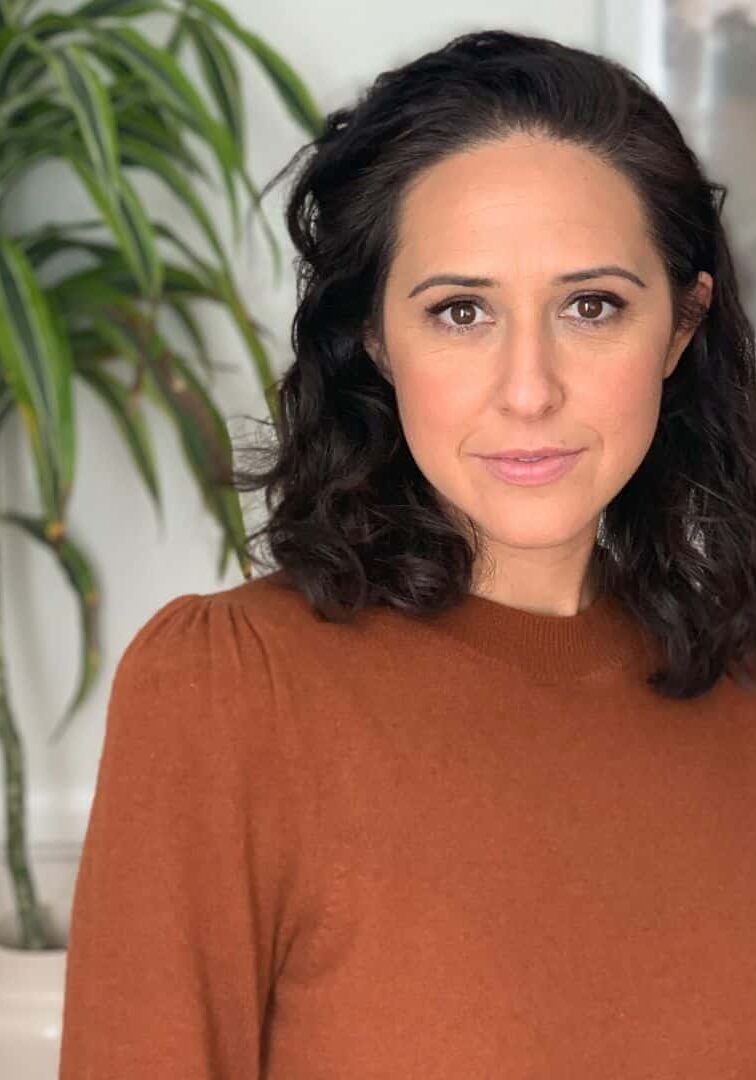 Talia Moore Talia Moore in rust color sweater